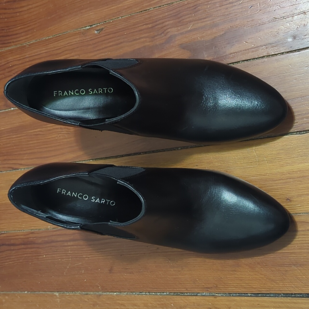 Franco Sarto Women’s Leather Ankle Booties NEW Heels‎ Boots Suri Chelsea Size 9 - Picture 11 of 11